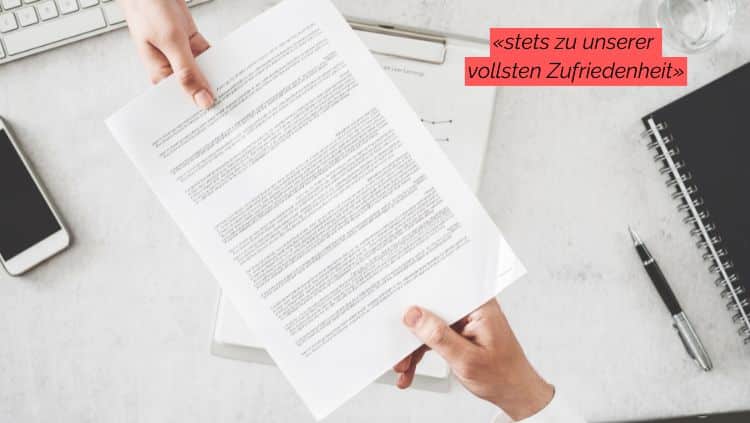 Arbeitszeugnis Formulierungen Bewertungen